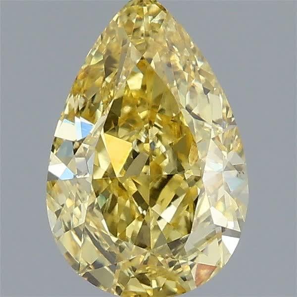 1.99 Ct. Fancy Intense Yellow Pear Lab Grown Diamond