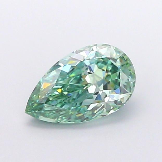 1.50 Ct. Fancy Vivid New_Mst Green Pear Lab Grown Diamond