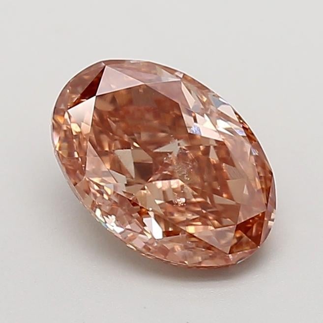 1.72 Ct. Fancy Pink Brown Oval Lab Grown Diamond