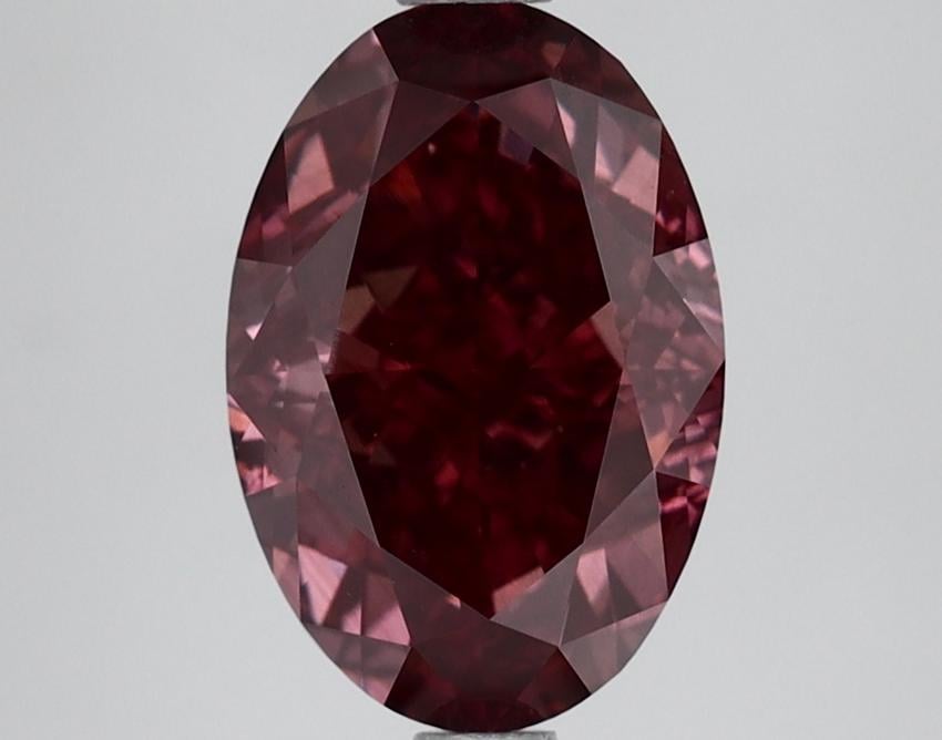 3.51 Ct. Fancy Vivid Blue Oval Lab Grown Diamond