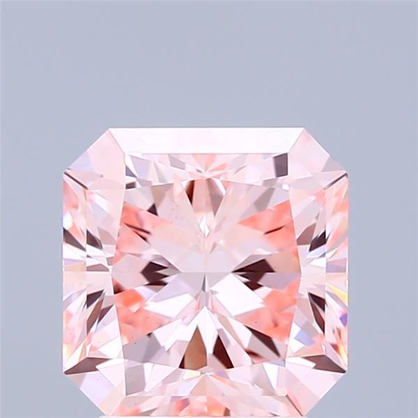 3.02 Ct. Fancy Intense Pink Radiant Lab Grown Diamond