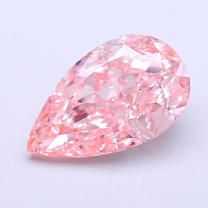 2.86 Ct. Fancy Vivid Pink Pear Lab Grown Diamond