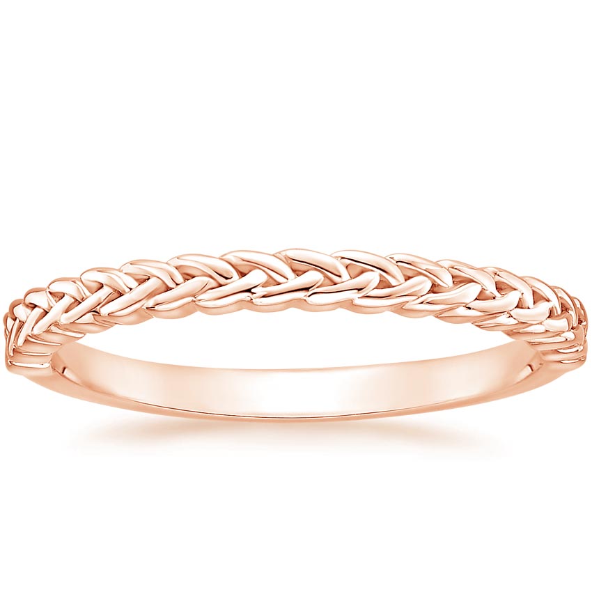 Rose gold diamond engagement ring with surprise diamond details
