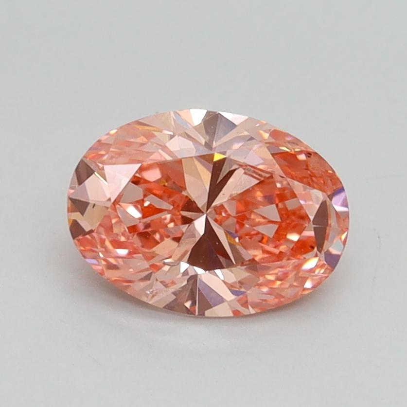 1.02 Ct. Fancy Vivid Pink Oval Lab Grown Diamond