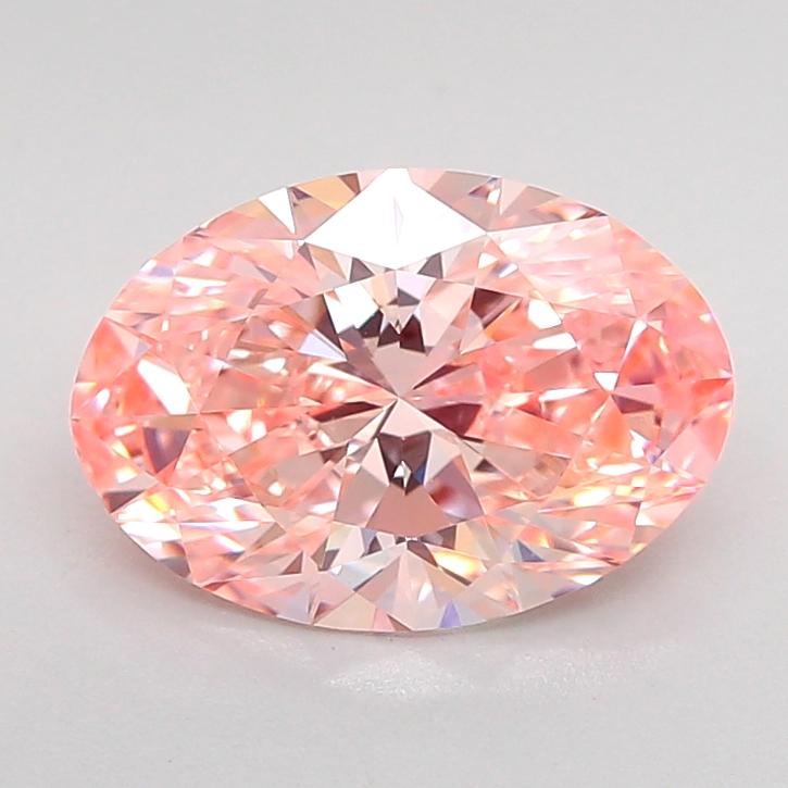 2.01 Ct. Fancy Vivid Pink Oval Lab Grown Diamond