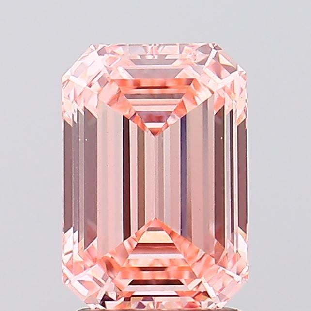 2.04 Ct. Fancy Vivid Pink Emerald Lab Grown Diamond