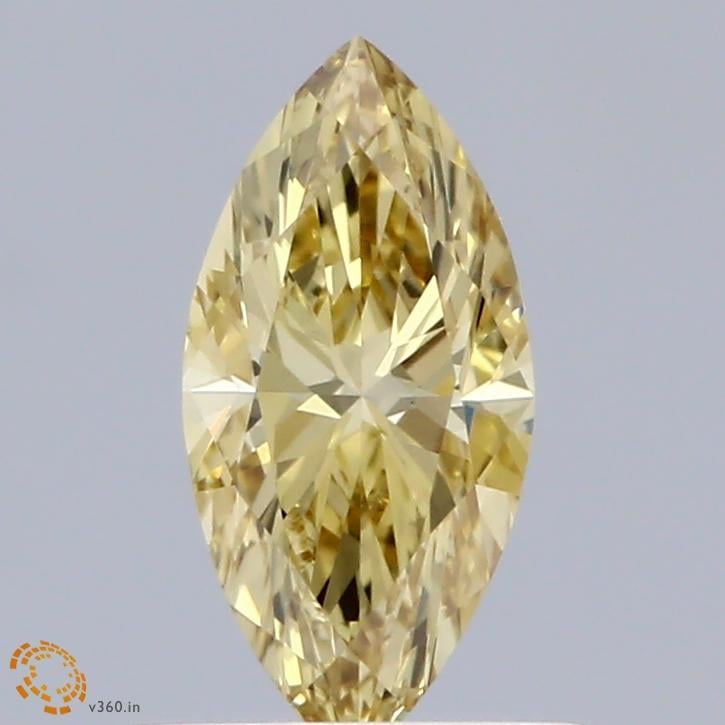 0.56 Ct. Fancy Intense Yellow Marquise Lab Grown Diamond