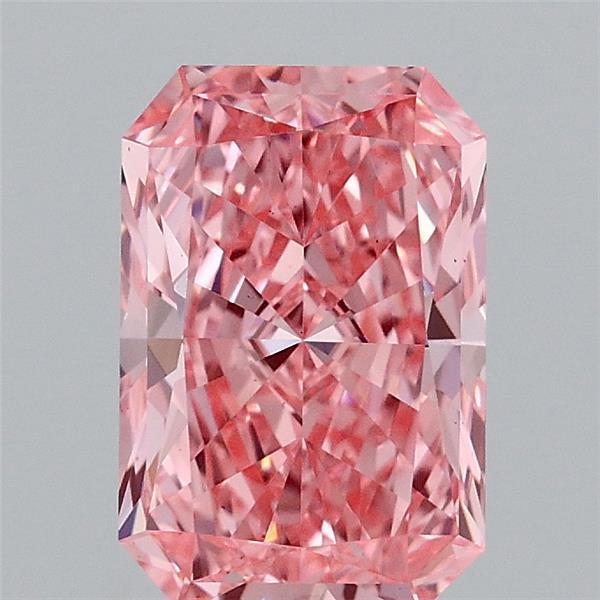 1.58 Ct. Fancy Vivid Pink Radiant Lab Grown Diamond