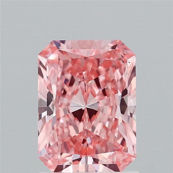 1.53 Ct. Fancy Vivid Pink Radiant Lab Grown Diamond