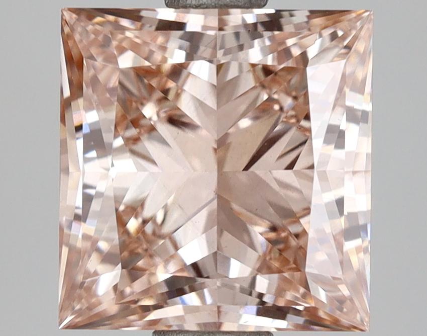 3.00 Ct. Fancy Intense Brownish Pink Princess Lab Grown Diamond