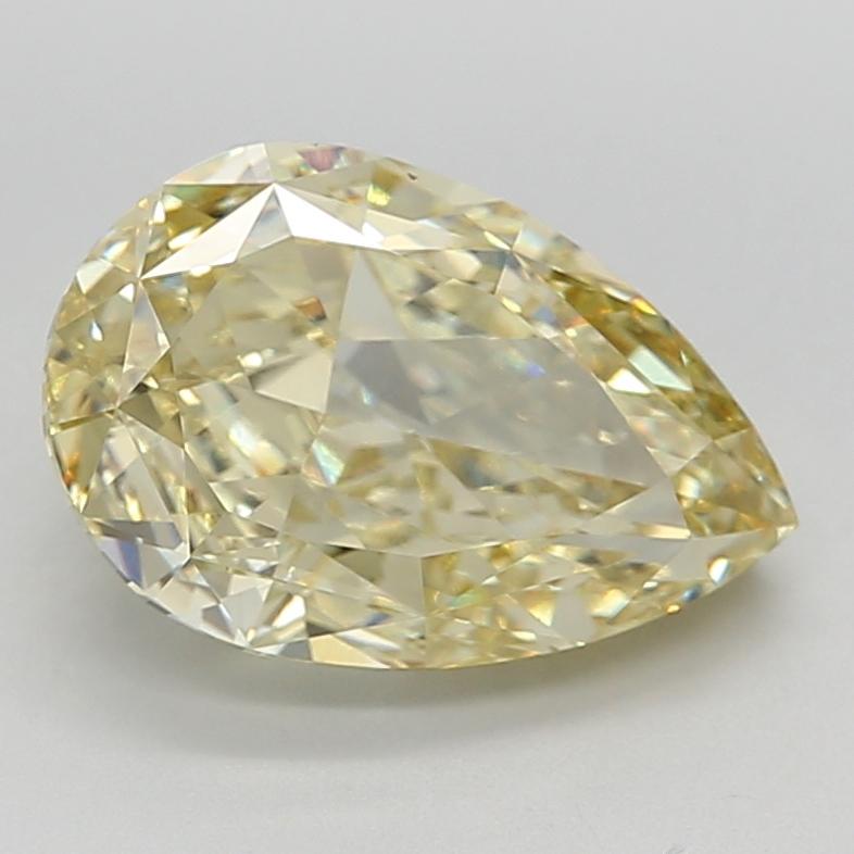5.15 Ct. Fancy  Intense Yellow Pear Lab Grown Diamond