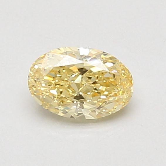 0.59 Ct. Fancy Intense Yellow Oval Lab Grown Diamond