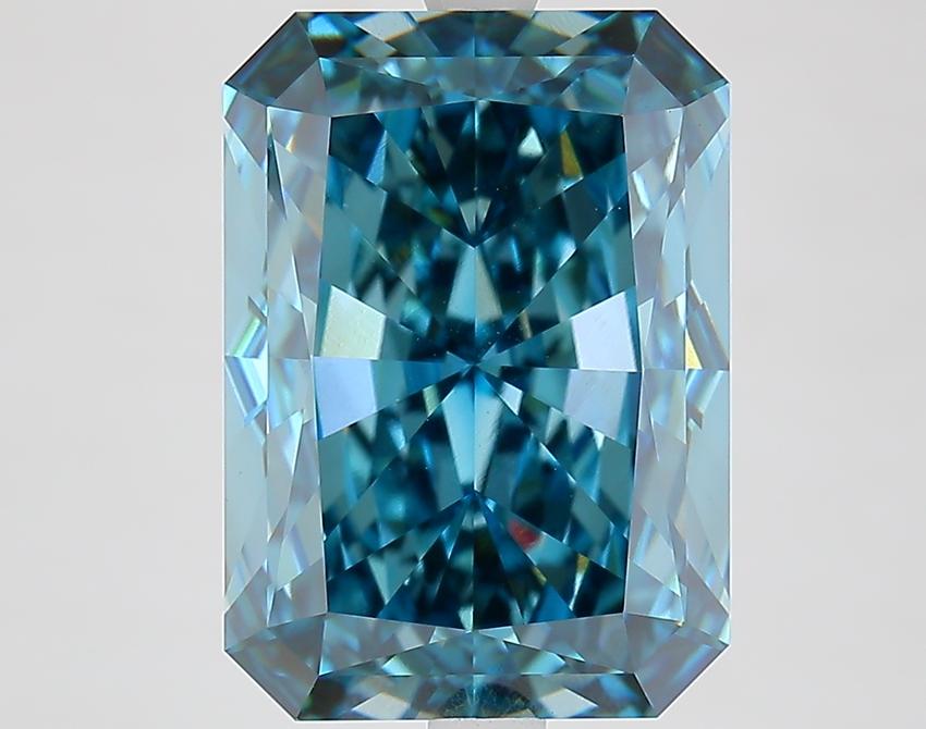 8.30 Ct. Fancy Vivid Blue Radiant Lab Grown Diamond