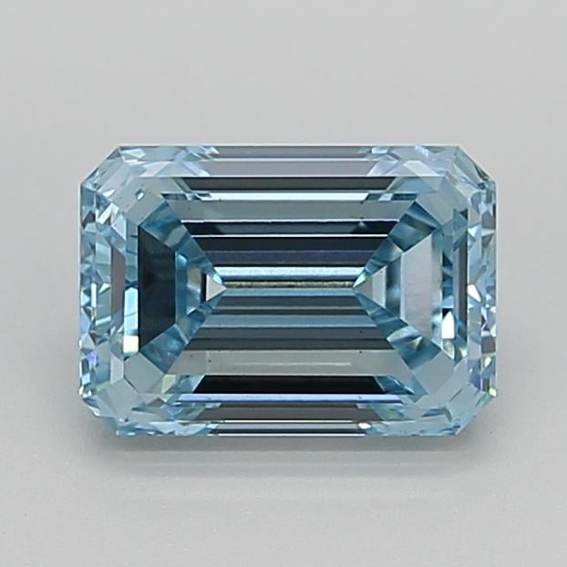 2.00 Ct. Fancy Intense  Blue Emerald Lab Grown Diamond