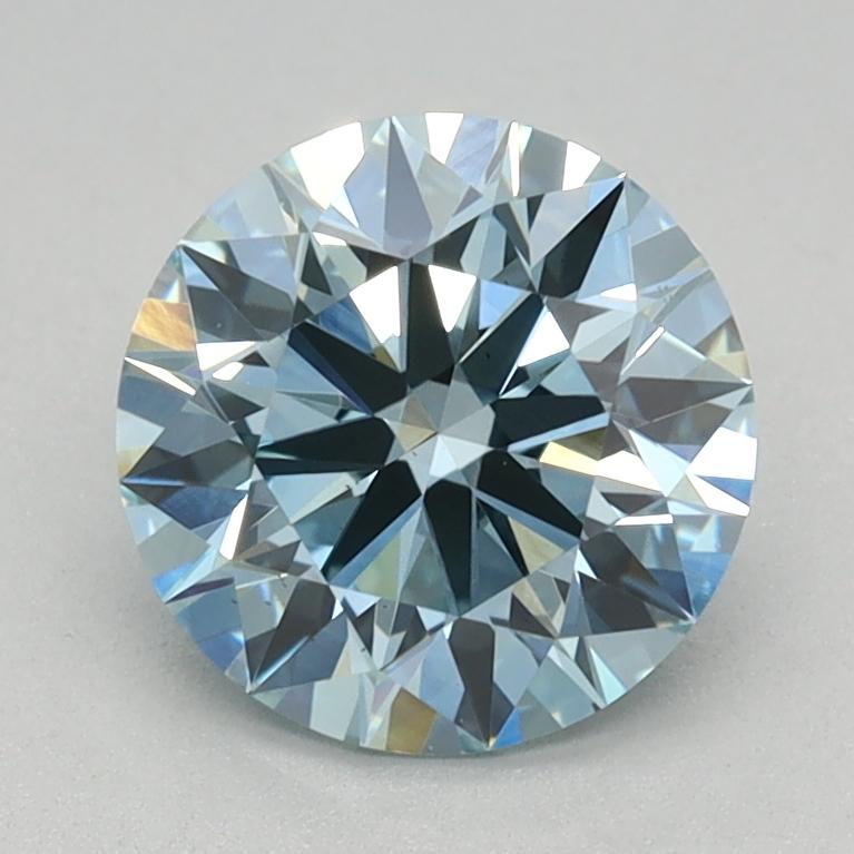 1.15 Ct. Fancy Vivid Blue Round Lab Grown Diamond