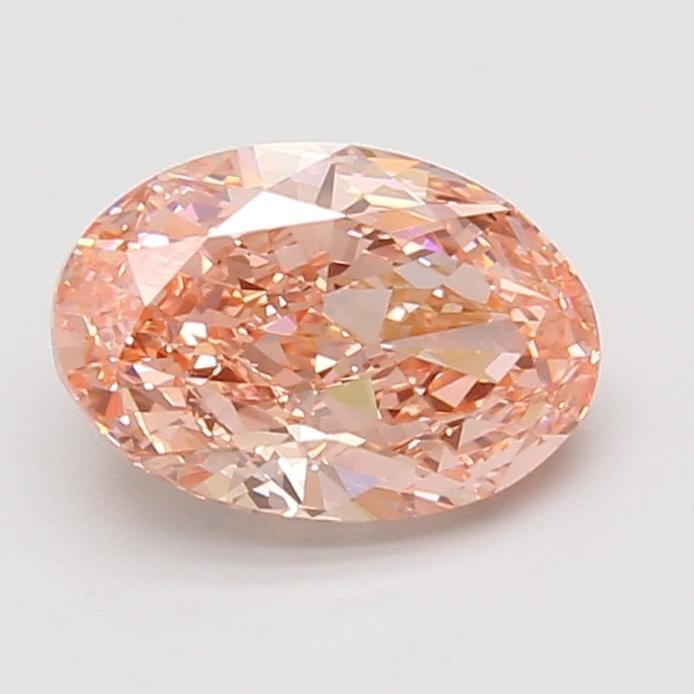 2.08 Ct. Fancy Vivid Pink Oval Lab Grown Diamond