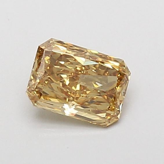 0.59 Ct. Fancy Intense Brownish Yellow Radiant Lab Grown Diamond