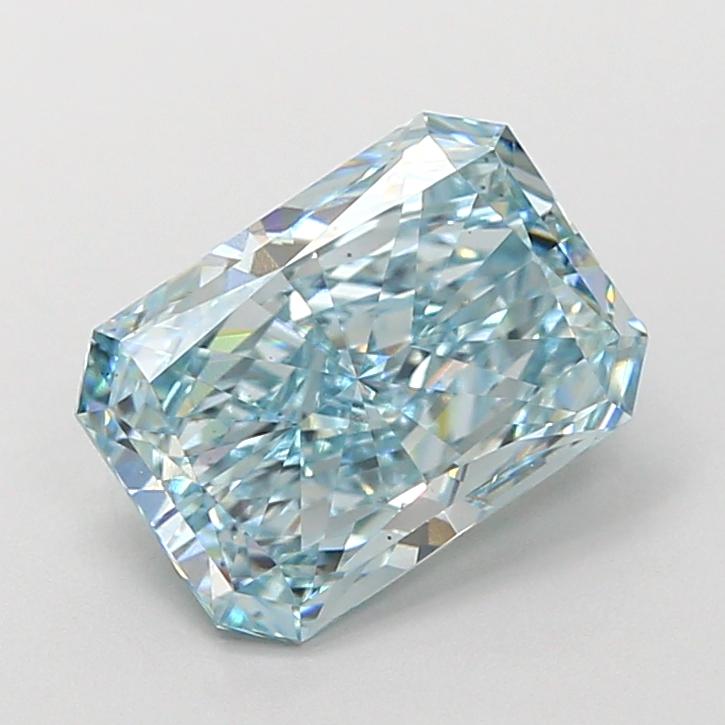 2.50 Ct. Fancy Vivid  Blue Radiant Lab Grown Diamond