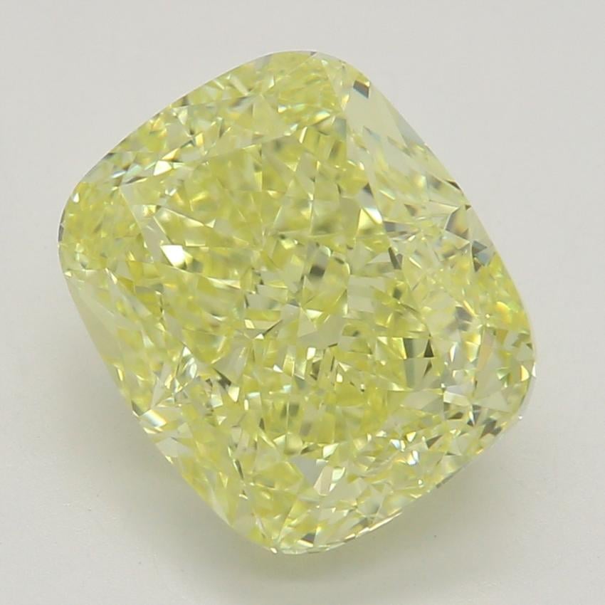 2.51 Ct. Fancy Intense Yellow Cushion Diamond