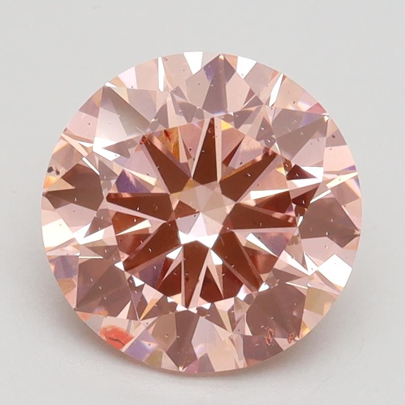 2.40 Ct. Fancy Intense Pink Round Lab Grown Diamond