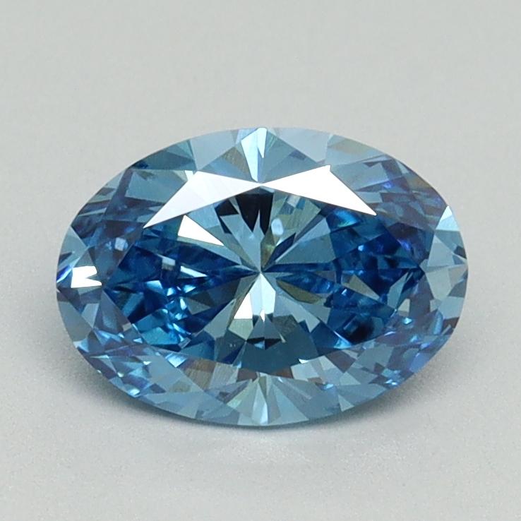 1.01 Ct. Fancy Vivid Blue Oval Lab Grown Diamond