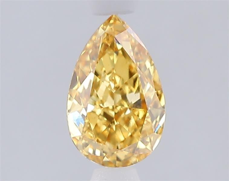 1.08 Ct. Fancy Intense  Yellow Pear Lab Grown Diamond