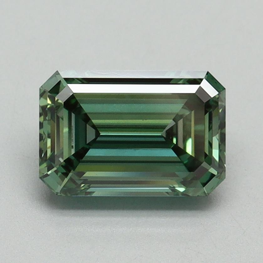 1.55 Ct. Fancy Vivid Green Emerald Lab Grown Diamond