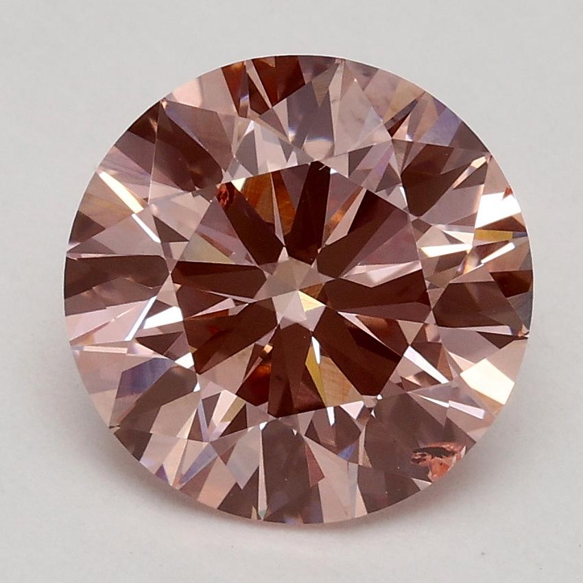2.30 Ct. Fancy Intense Pink Round Lab Grown Diamond