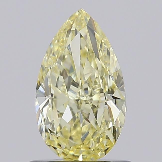 0.92 Ct. Fancy Light Yellow Pear Lab Grown Diamond