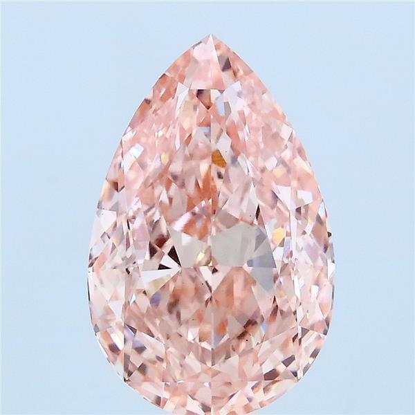 3.01 Ct. Fancy Vivid Pink Pear Lab Grown Diamond