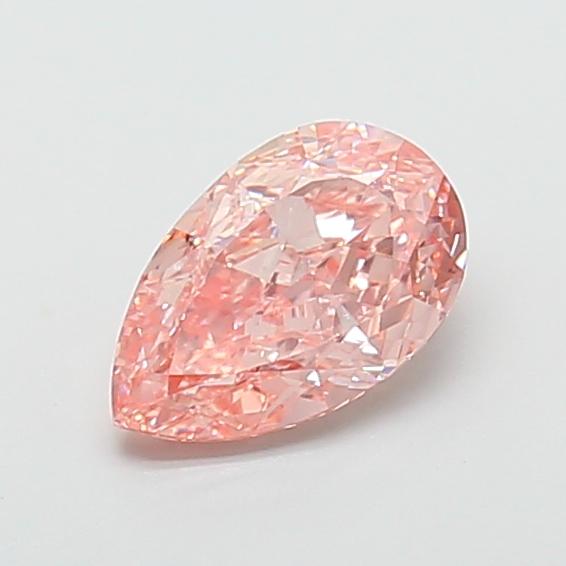 2.52 Ct. Fancy Vivid  Pink Pear Lab Grown Diamond