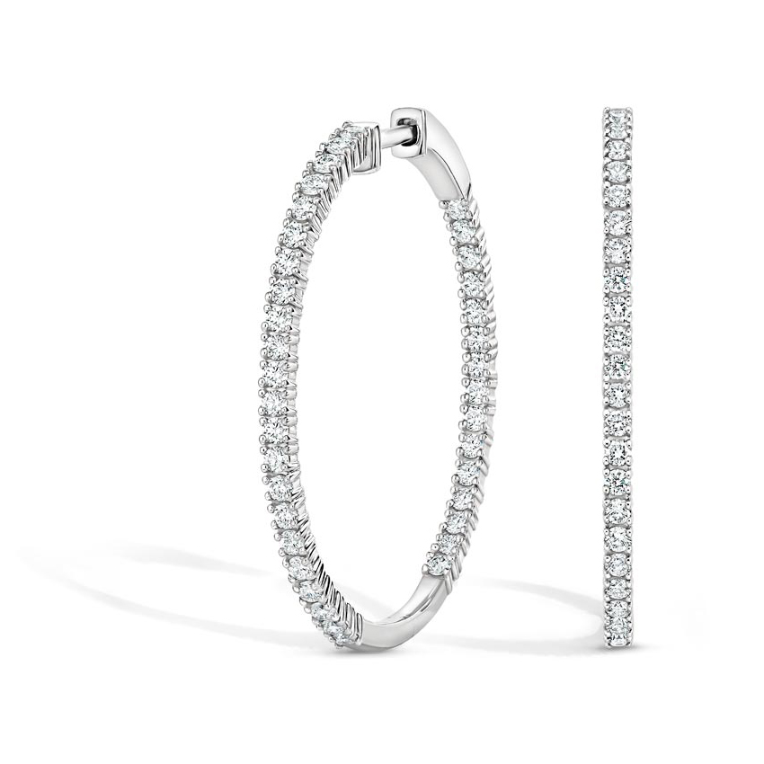 Lab Created Diamond Hoop Earrings Bliss Brilliant Earth