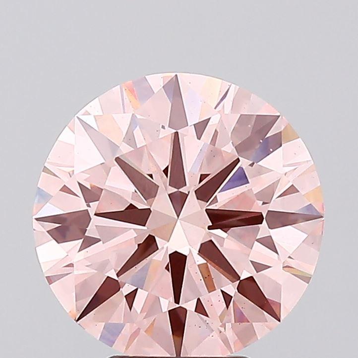 5.01 Ct. Fancy Vivid Pink Round Lab Grown Diamond