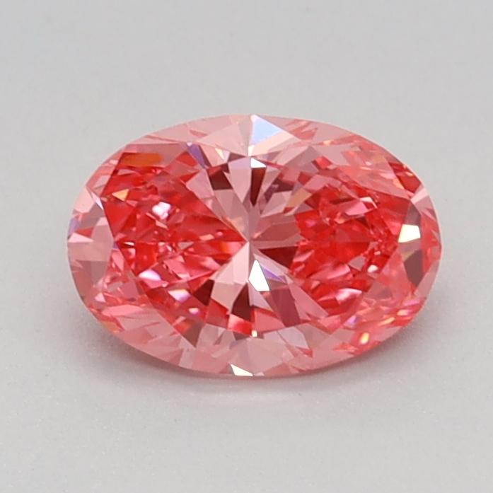 0.60 Ct. Fancy Vivid Pink Oval Lab Grown Diamond
