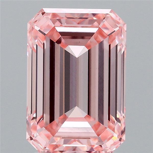 3.12 Ct. Fancy Intense Pink Emerald Lab Grown Diamond