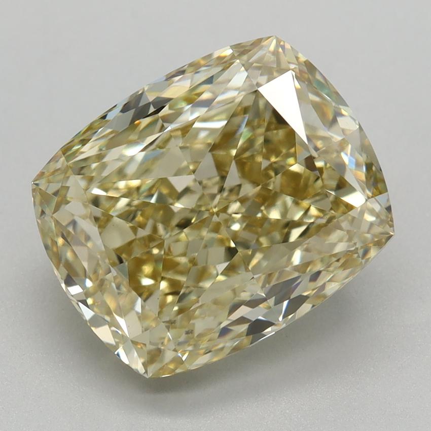 3.23 Ct. Fancy Intense Yellow Cushion Lab Grown Diamond
