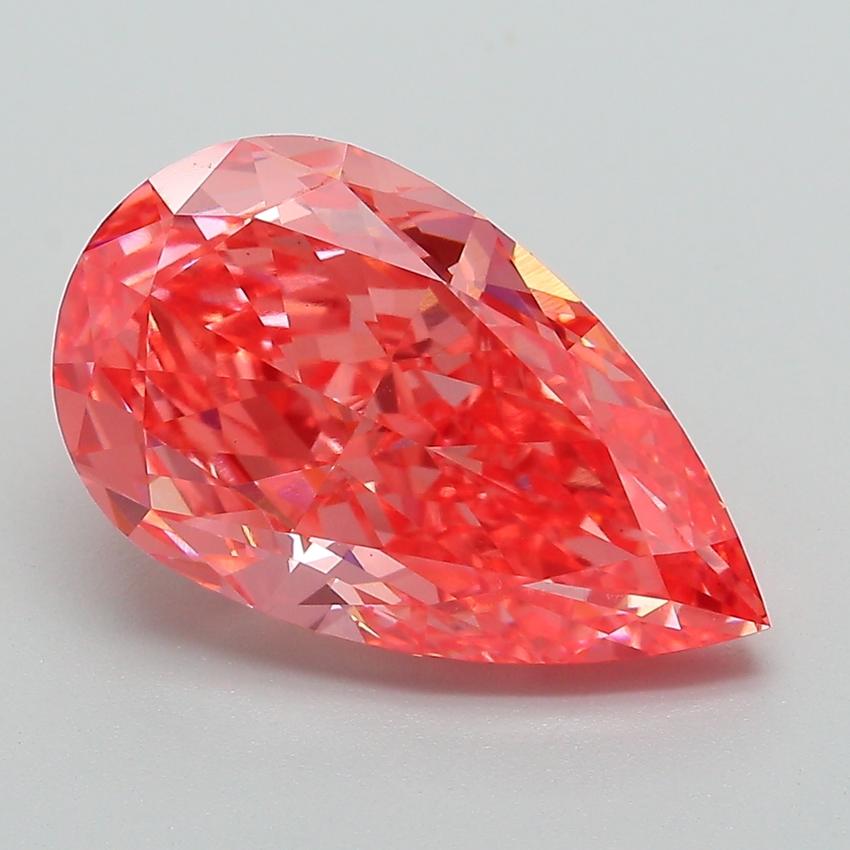 4.70 Ct. Fancy Vivid Pink Pear Lab Grown Diamond