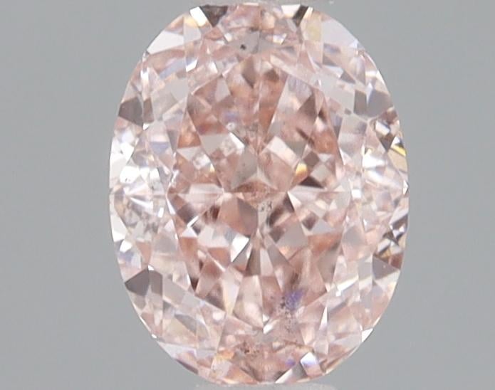 0.61 Ct. Fancy Intense Pink Oval Lab Grown Diamond