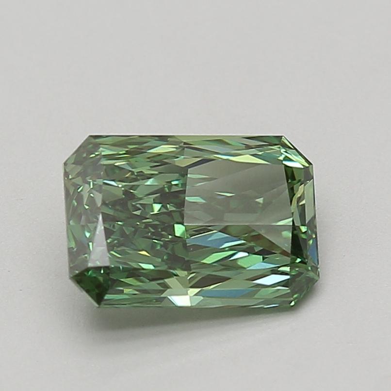 2.03 Ct. Fancy Vivid Green Radiant Lab Grown Diamond