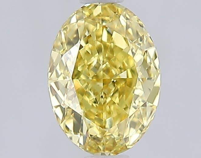 1.05 Ct. Fancy Intense  Yellow Oval Lab Grown Diamond