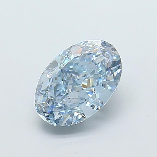 1.18 Ct. Fancy Vivid Blue Oval Lab Grown Diamond