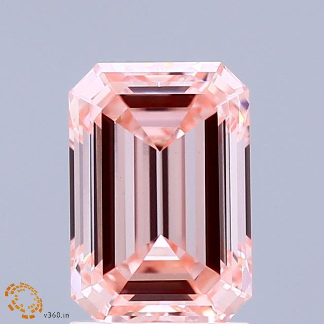 2.02 Ct. Fancy Intense Pink Emerald Lab Grown Diamond