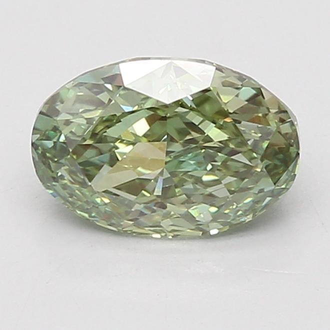 1.98 Ct. Fancy Vivid Green Oval Lab Grown Diamond