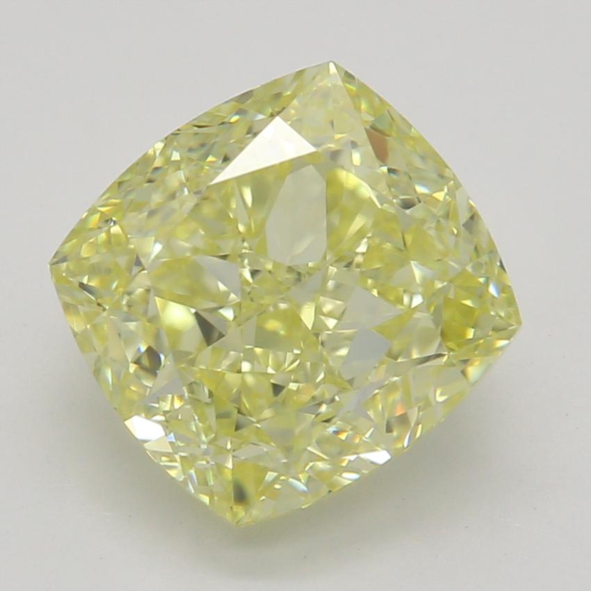 2.21 Ct. Fancy Intense Yellow Cushion Diamond