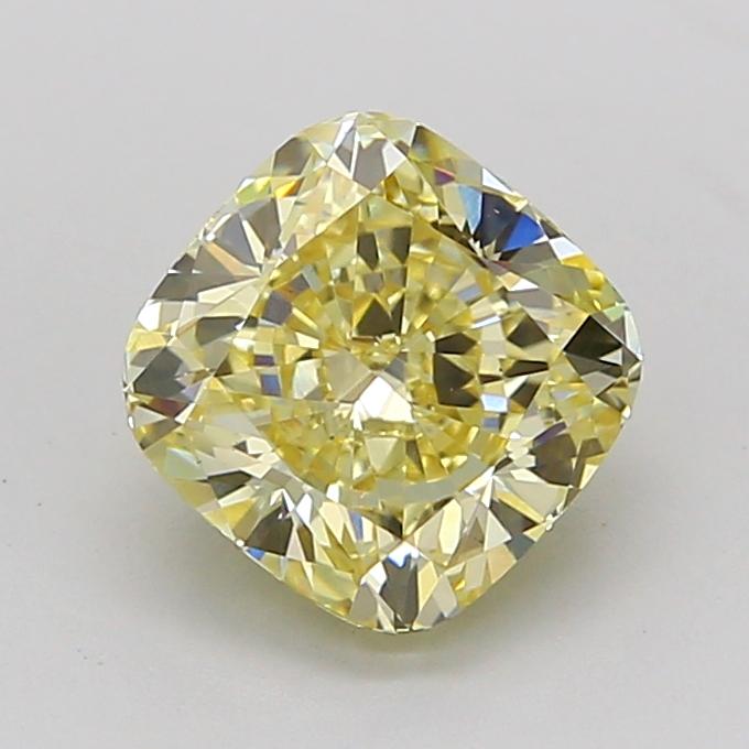 1.72 Ct. Fancy Light None Yellow Cushion Lab Grown Diamond