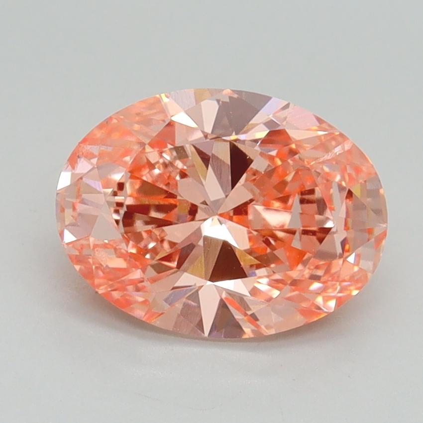 1.70 Ct. Fancy Vivid Pink Oval Lab Grown Diamond
