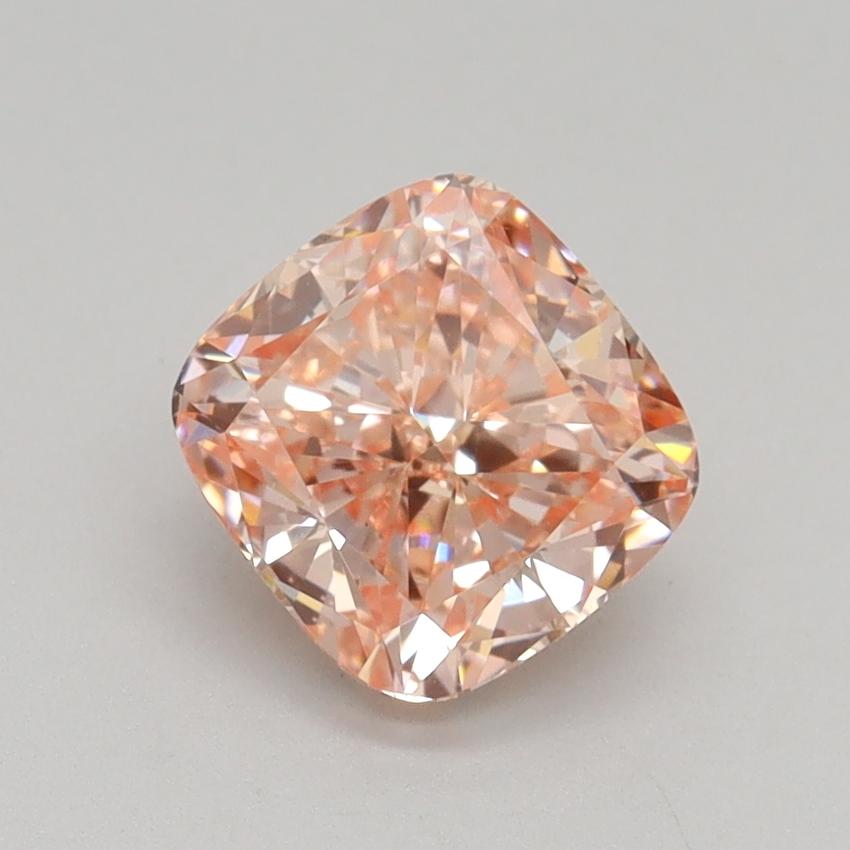 1.50 Ct. Fancy Intense Orangy Pink Cushion Lab Grown Diamond