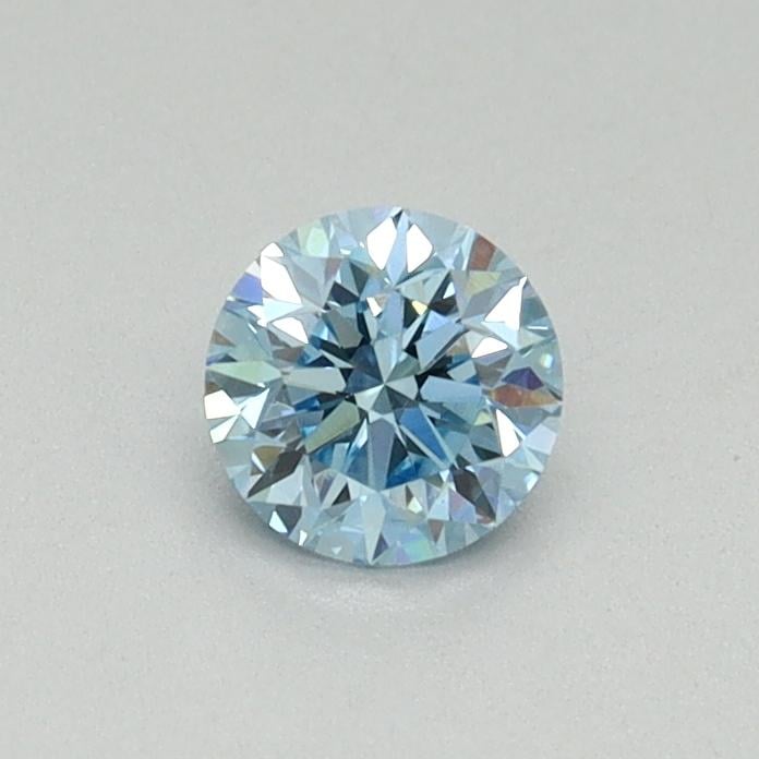 0.34 Ct. Fancy Vivid Blue Round Lab Grown Diamond