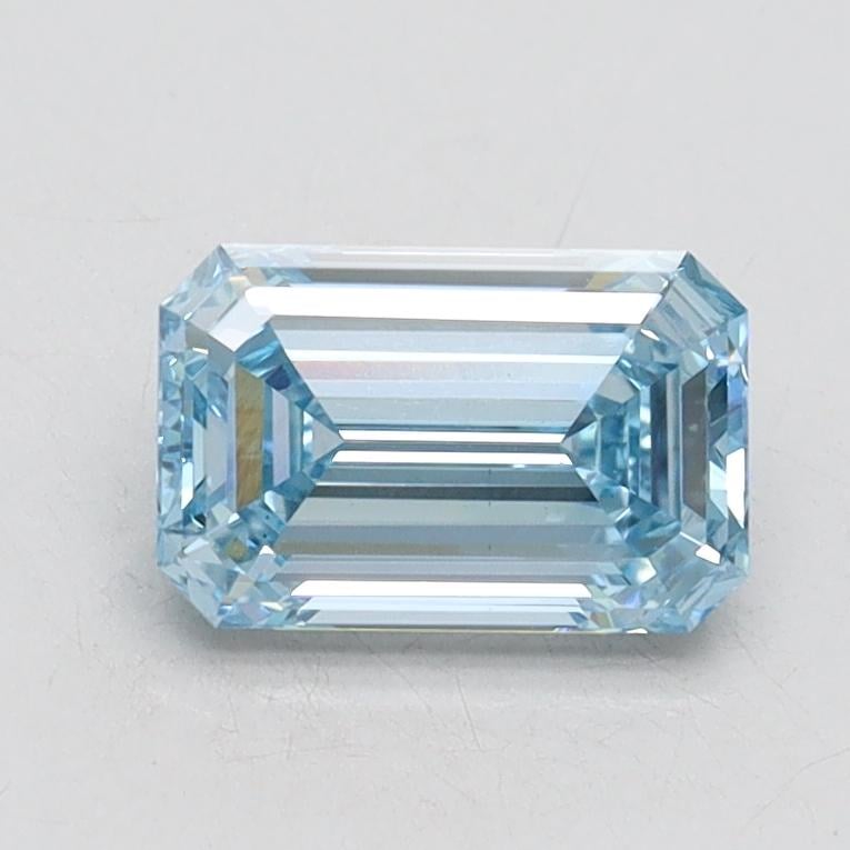 1.01 Ct. Fancy Intense Blue Emerald Lab Grown Diamond