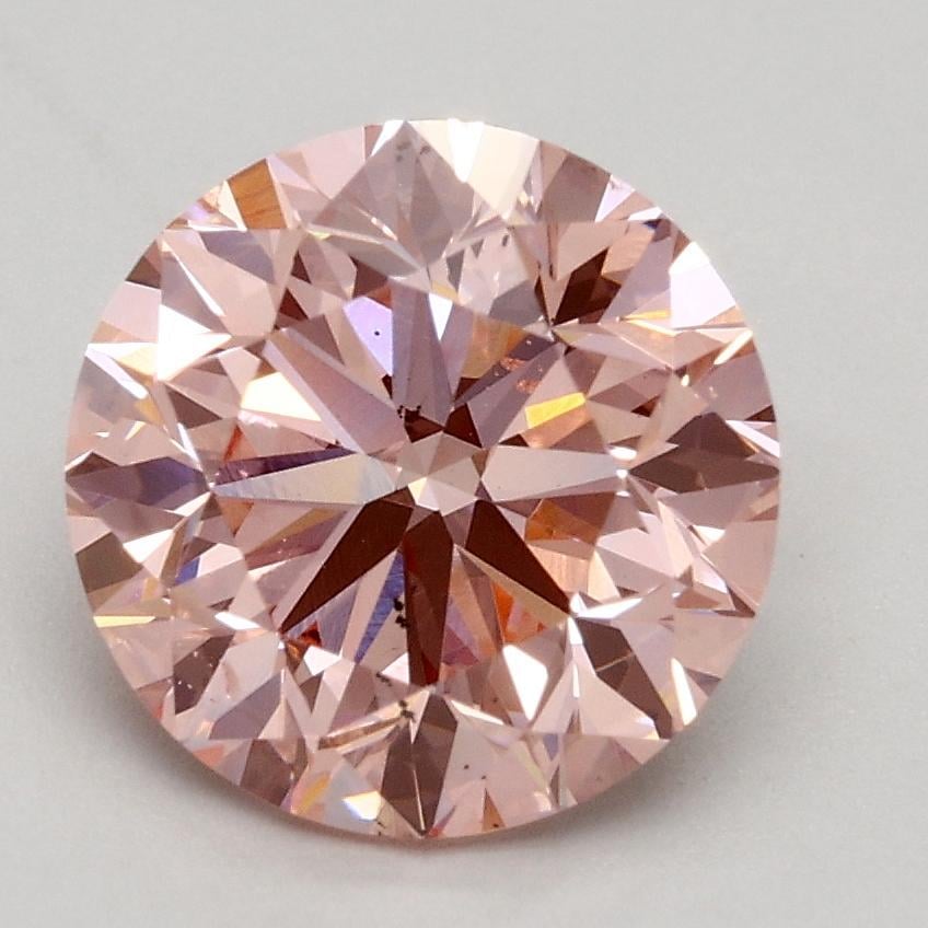 2.01 Ct. Fancy Intense Pink Round Lab Grown Diamond